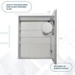 Royale Basic Q 24x30 Right Hinge LED Lighted Medicine Cabinet