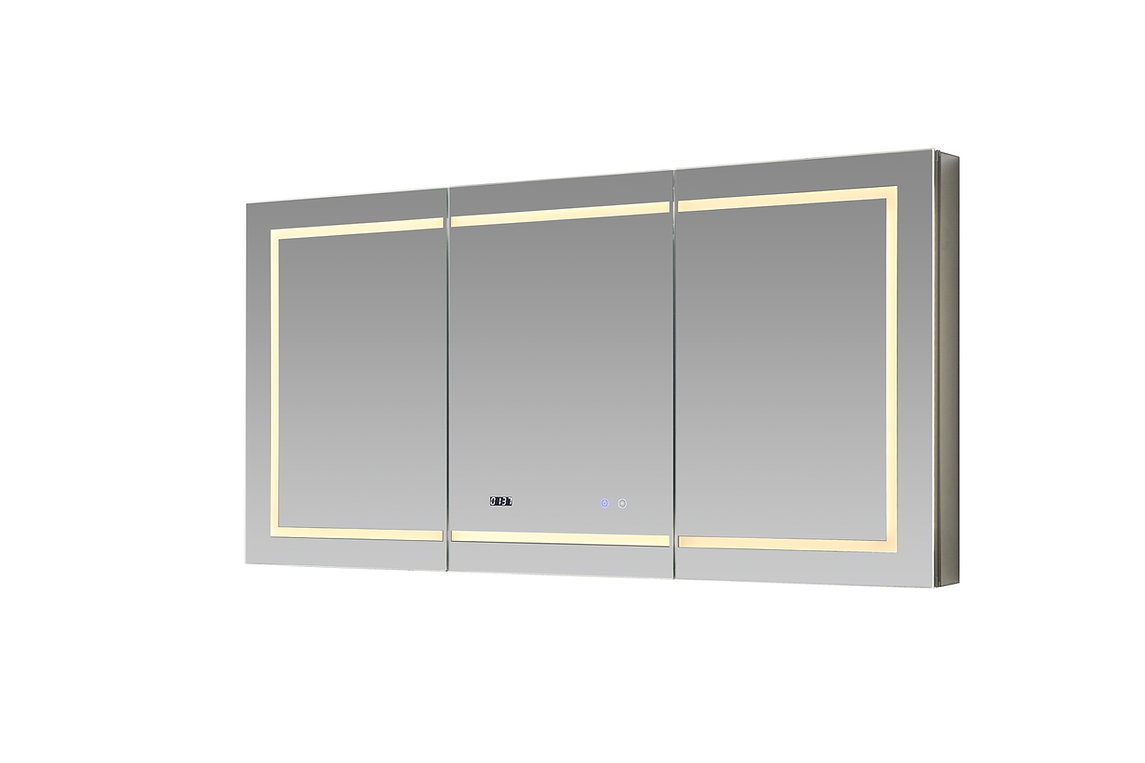 Signature Royale 60x36 LED Lighted Triple Door Medicine Cabinet