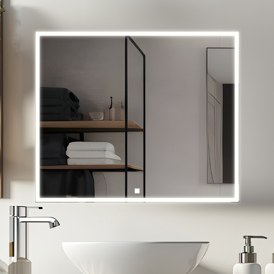 Edge 36x32 LED Lighted Bathroom Mirror