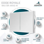 Edge Royale 48x32 LED Lighted Medicine Cabinet