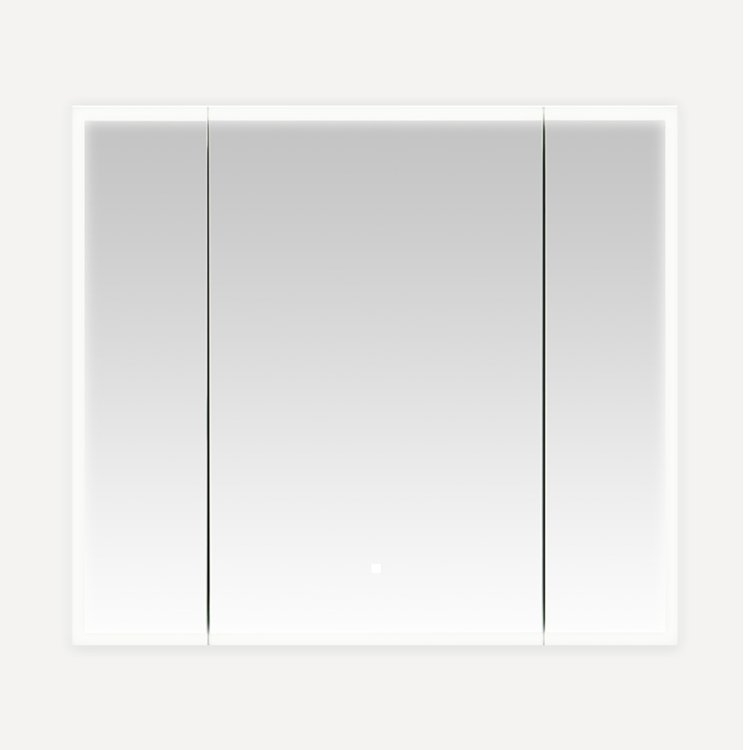 Edge Royale 36x32 LED Lighted Triple Door Medicine Cabinet