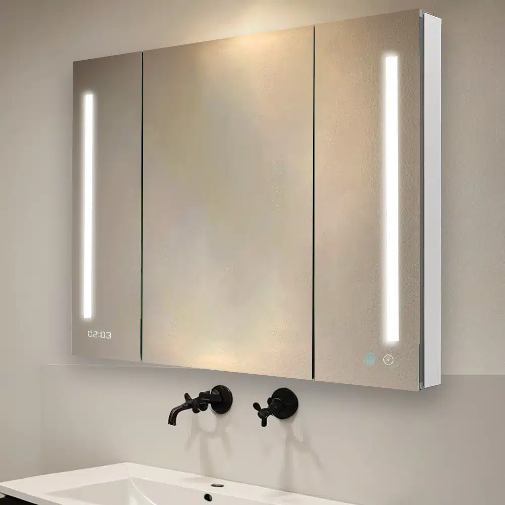 Signature Royale 40x36 LED Lighted Triple Door Medicine Cabinet