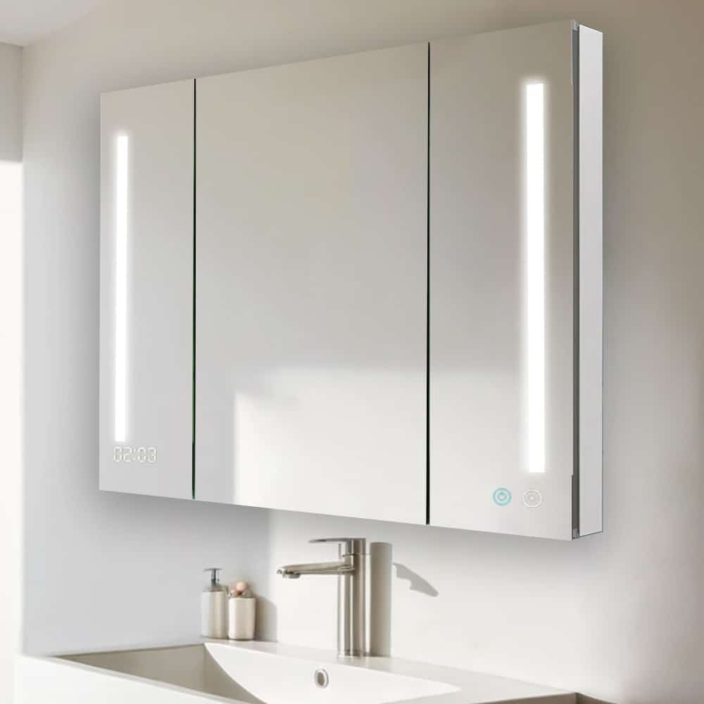 Signature Royale 48x30 LED Lighted Triple Door Medicine Cabinet