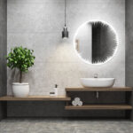 Flame 24 Inches LED Lighted Bathroom Mirror