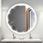 Flame 48 Inches LED Lighted Bathroom Mirror