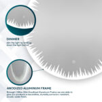 Flame 24 Inches LED Lighted Bathroom Mirror