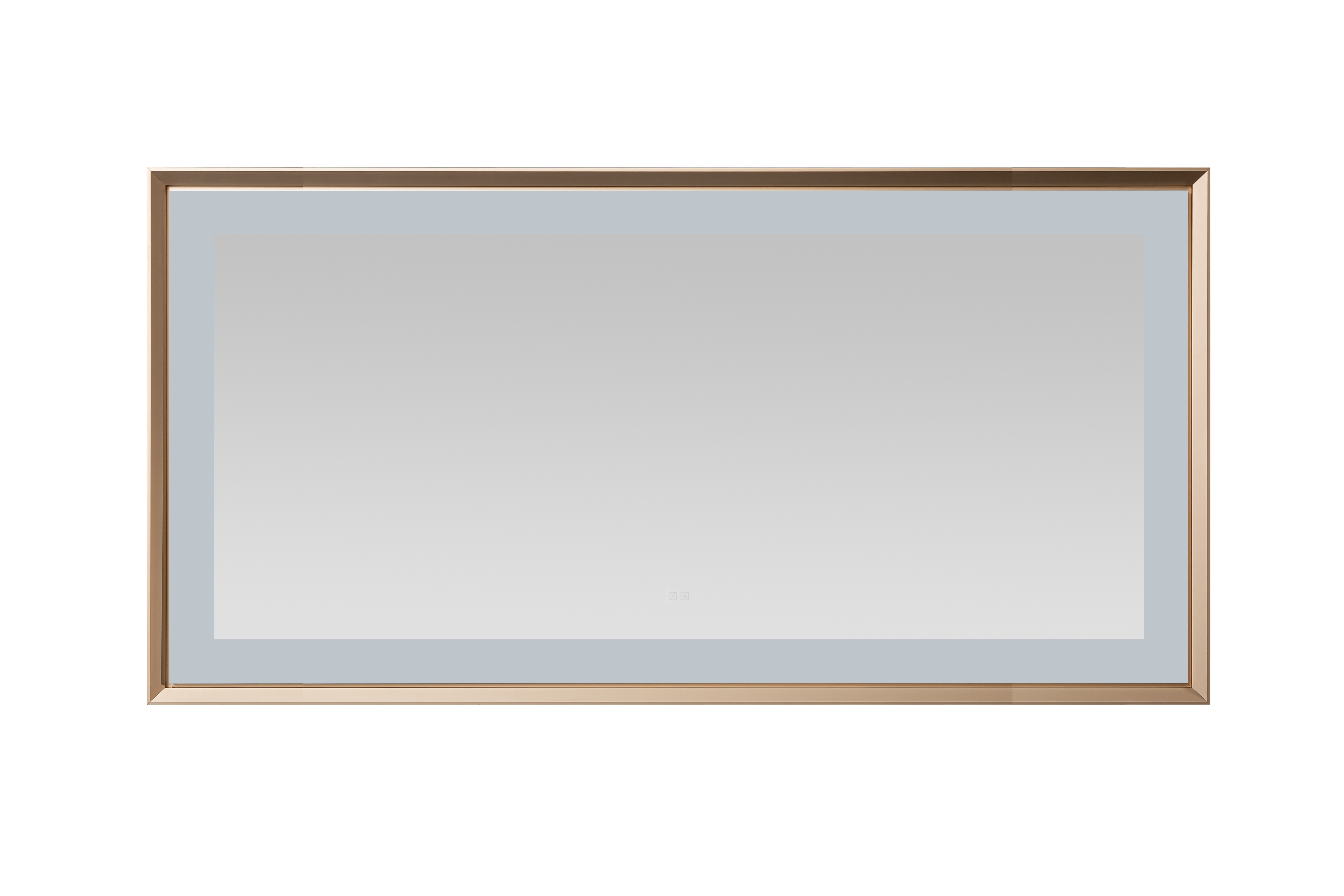  AQUADOM Madison 72"x36"x2.28" LED Lighted Framed Mirror for Bathrooms with Defogger, Dimmer, Touch Control, 3 Color Lighting in Brushed Gold