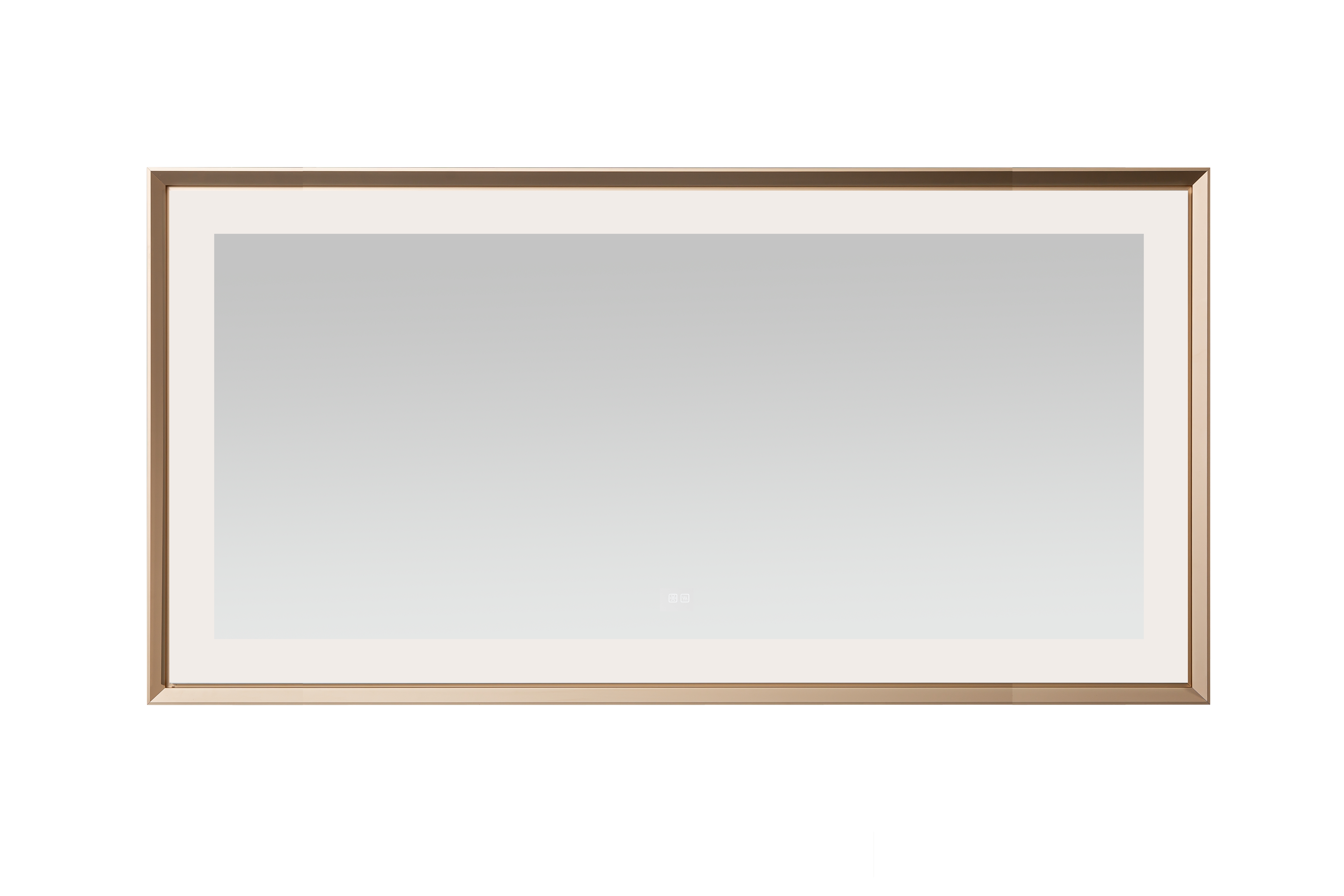  AQUADOM Madison 72"x36"x2.28" LED Lighted Framed Mirror for Bathrooms with Defogger, Dimmer, Touch Control, 3 Color Lighting in Brushed Gold