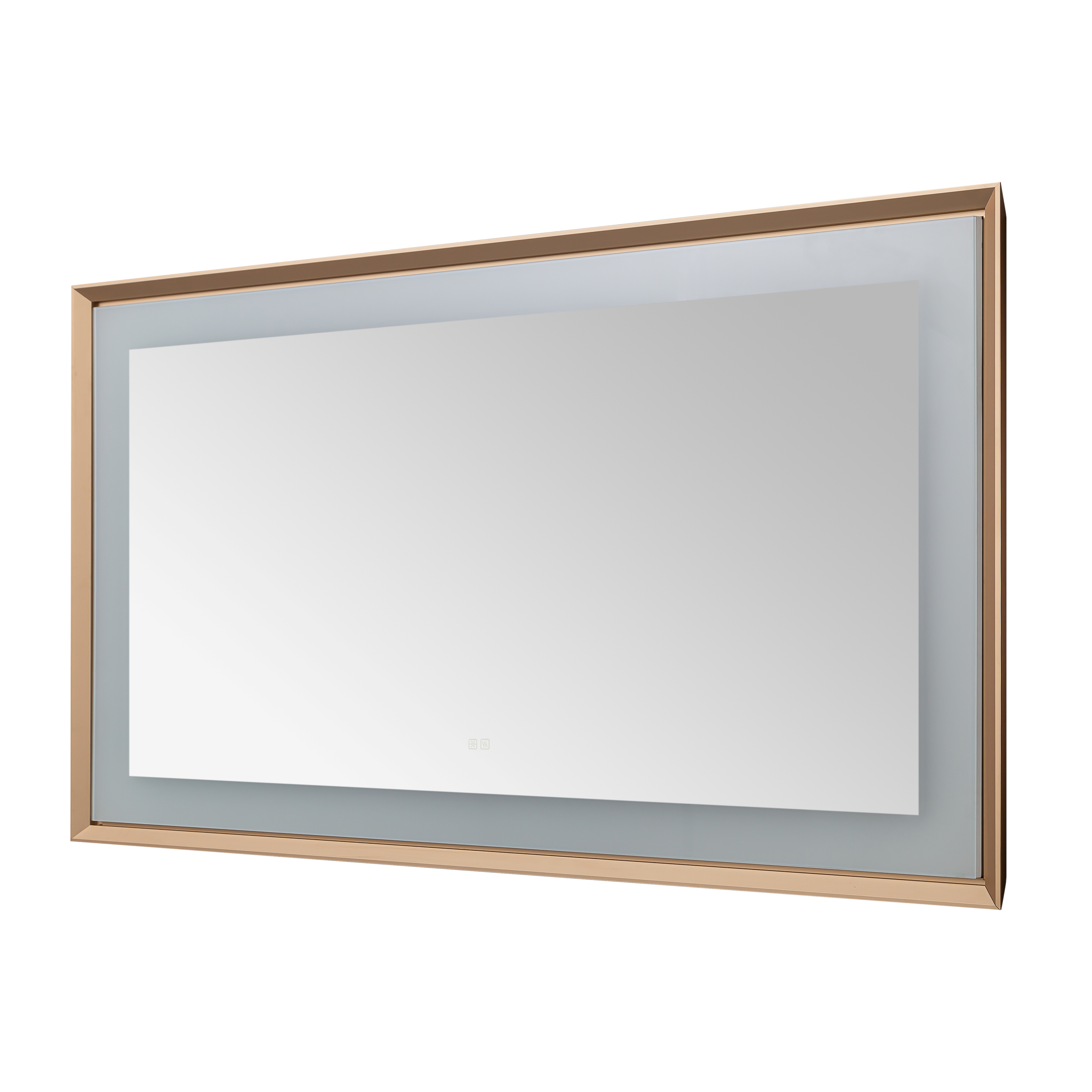  AQUADOM Madison 72"x36"x2.28" LED Lighted Framed Mirror for Bathrooms with Defogger, Dimmer, Touch Control, 3 Color Lighting in Brushed Gold