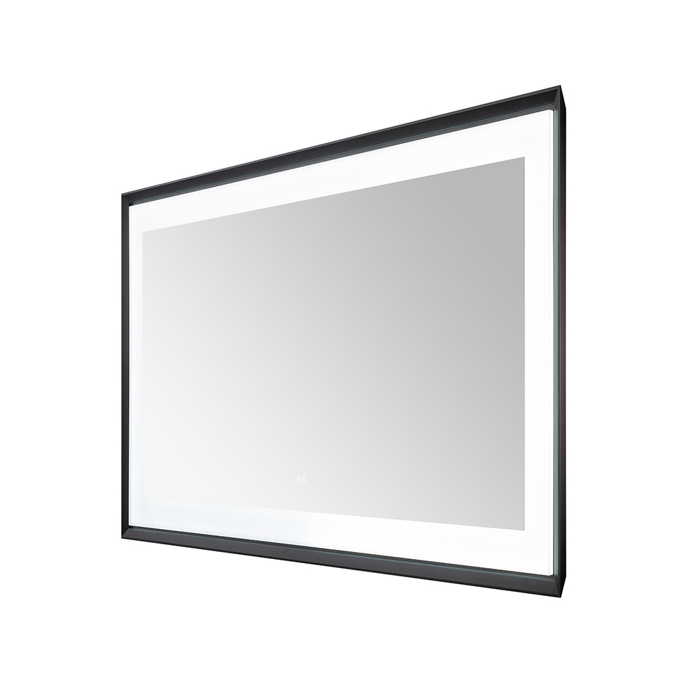  AQUADOM Madison 60"x36"x2.28" LED Lighted Framed Mirror for Bathrooms with Defogger, Dimmer, Touch Control, 3 Color Lighting in Matte Black