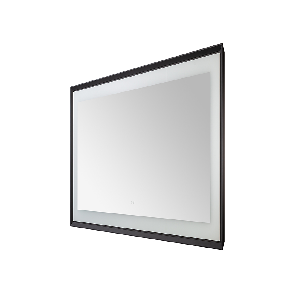  AQUADOM Madison 48"x36"x2.28" LED Lighted Framed Mirror for Bathrooms with Defogger, Dimmer, Touch Control, 3 Color Lighting in Matte Black