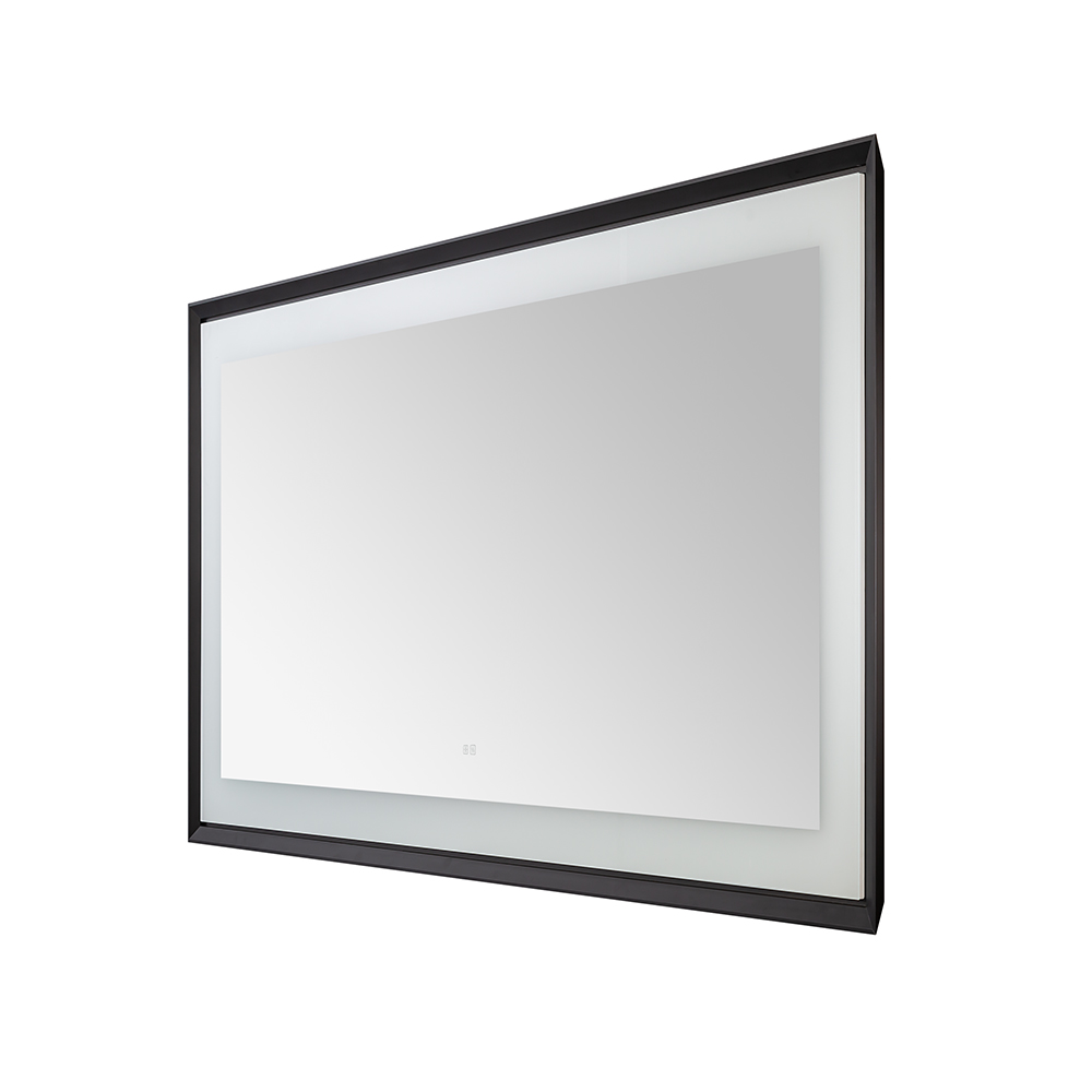  AQUADOM Madison 60"x36"x2.28" LED Lighted Framed Mirror for Bathrooms with Defogger, Dimmer, Touch Control, 3 Color Lighting in Matte Black