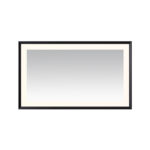  AQUADOM Madison 60"x36"x2.28" LED Lighted Framed Mirror for Bathrooms with Defogger, Dimmer, Touch Control, 3 Color Lighting in Matte Black