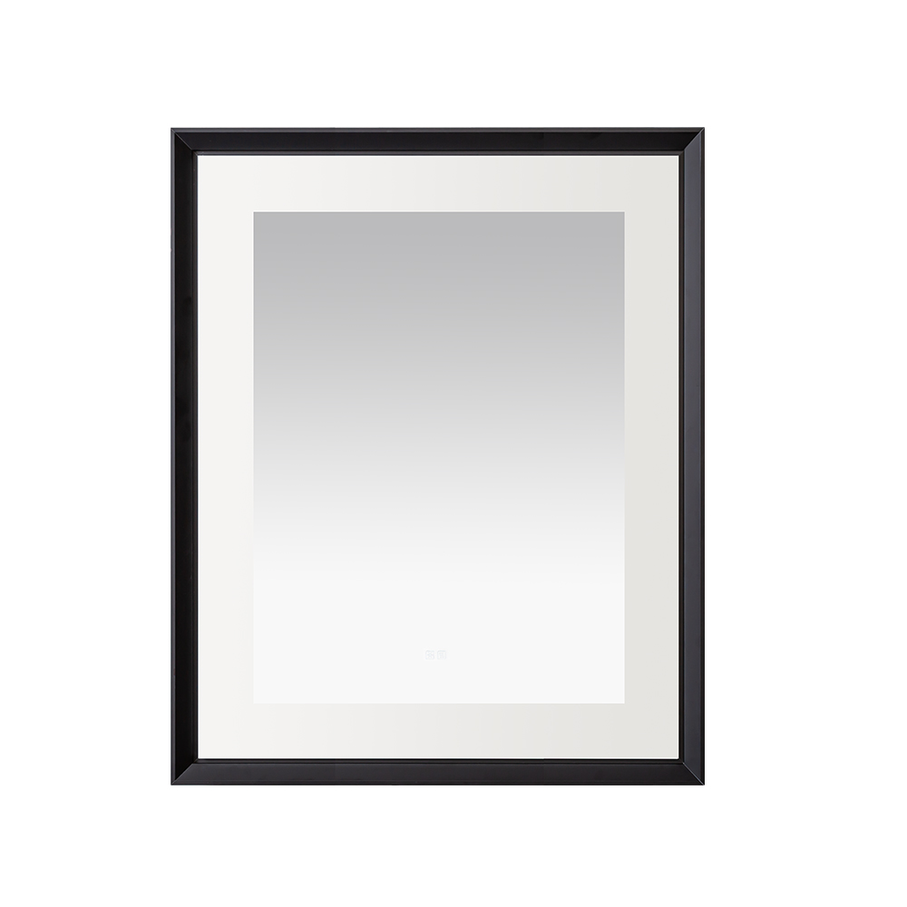  AQUADOM Madison 30"x36"x2.28" LED Lighted Framed Mirror for Bathrooms with Defogger, Dimmer, Touch Control, 3 Color Lighting in Matte Black