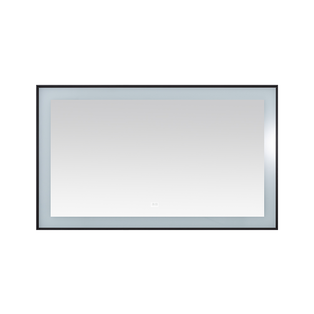 AQUADOM Lexington 60"x36"x2.28" LED Lighted Framed Mirror for Bathrooms with Defogger, Dimmer, Touch Control, 3 Color Lighting in Matte Black