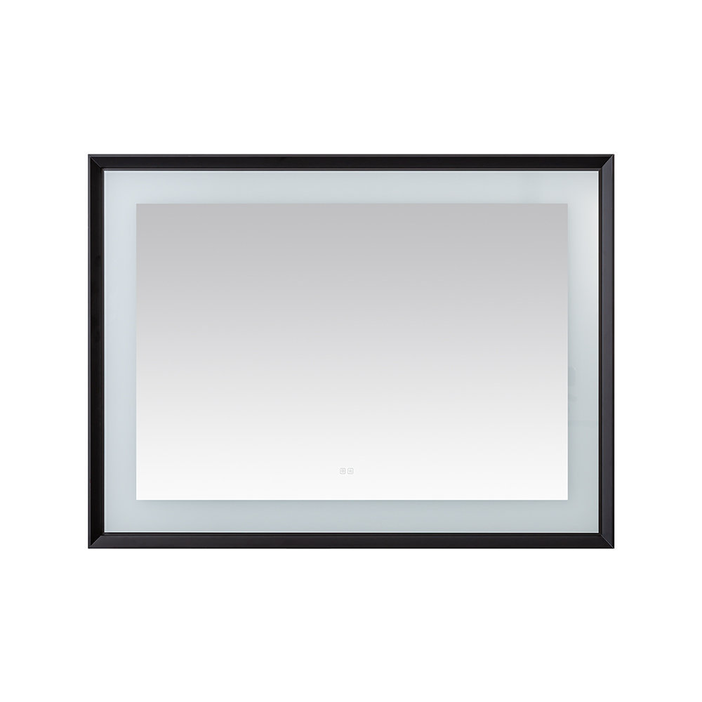  AQUADOM Madison 48"x36"x2.28" LED Lighted Framed Mirror for Bathrooms with Defogger, Dimmer, Touch Control, 3 Color Lighting in Matte Black