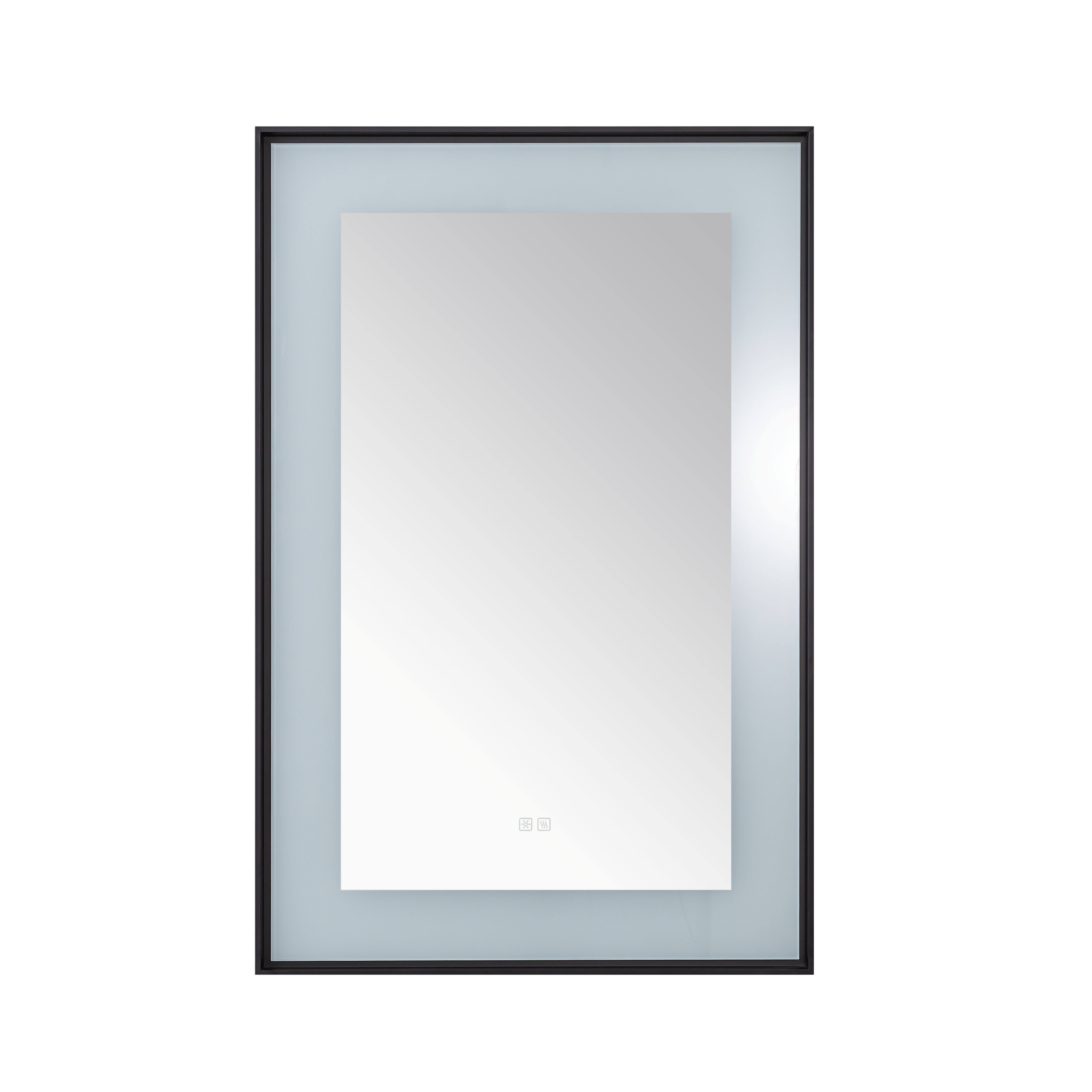  AQUADOM Lexington,  LED Lighted Framed Mirror for Bathrooms with Defogger, Dimmer, Touch Control, 3 Color Lighting