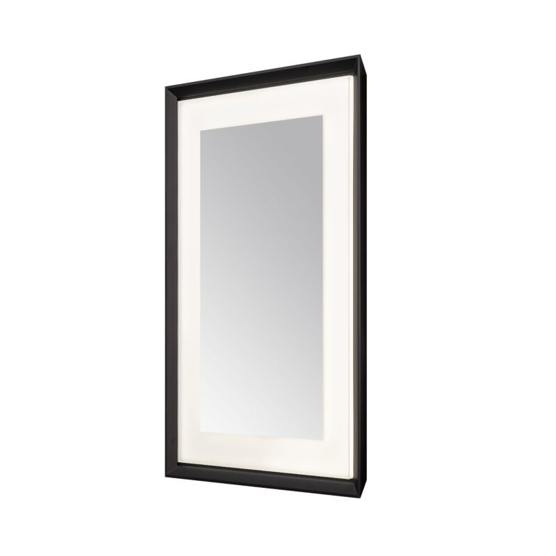  AQUADOM Madison 24"x36"x2.28" LED Lighted Framed Mirror for Bathrooms with Defogger, Dimmer, Touch Control, 3 Color Lighting in Matte Black