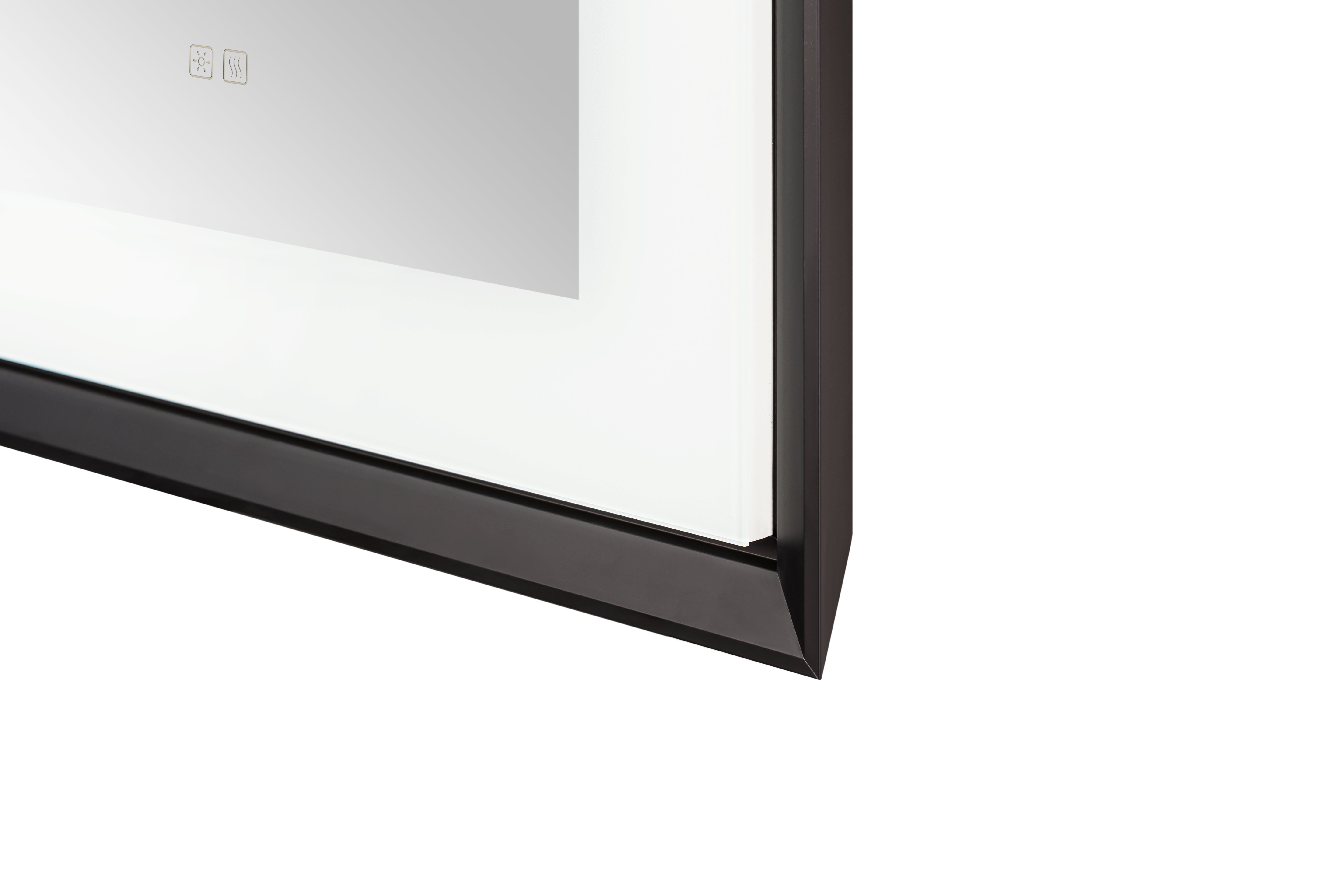  AQUADOM Madison 24"x36"x2.28" LED Lighted Framed Mirror for Bathrooms with Defogger, Dimmer, Touch Control, 3 Color Lighting in Matte Black