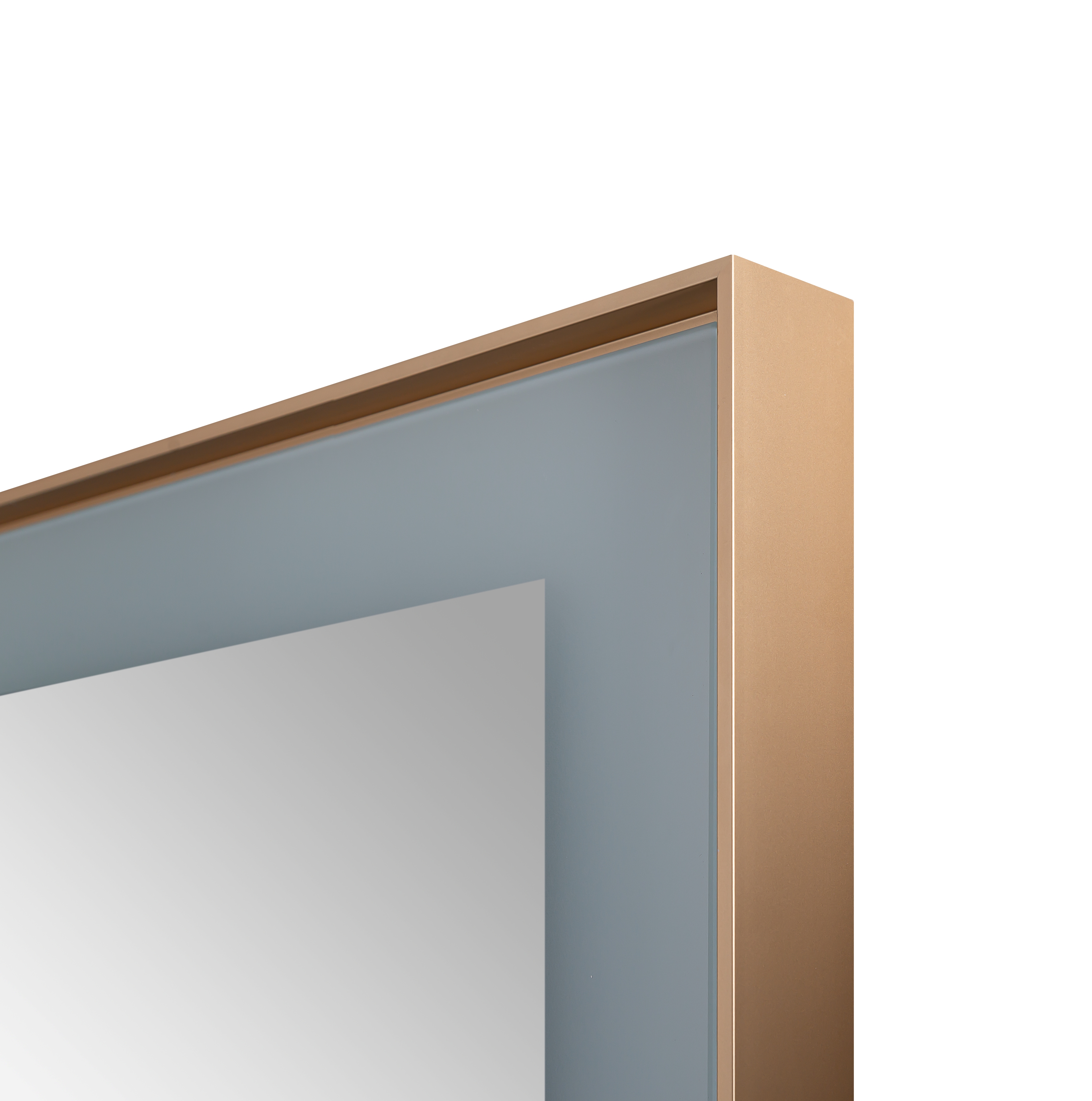  AQUADOM Lexington 24"x36"x2.28"LED Lighted Framed Mirror for Bathrooms with Defogger, Dimmer, Touch Control, 3 Color Lighting in Brushed Gold