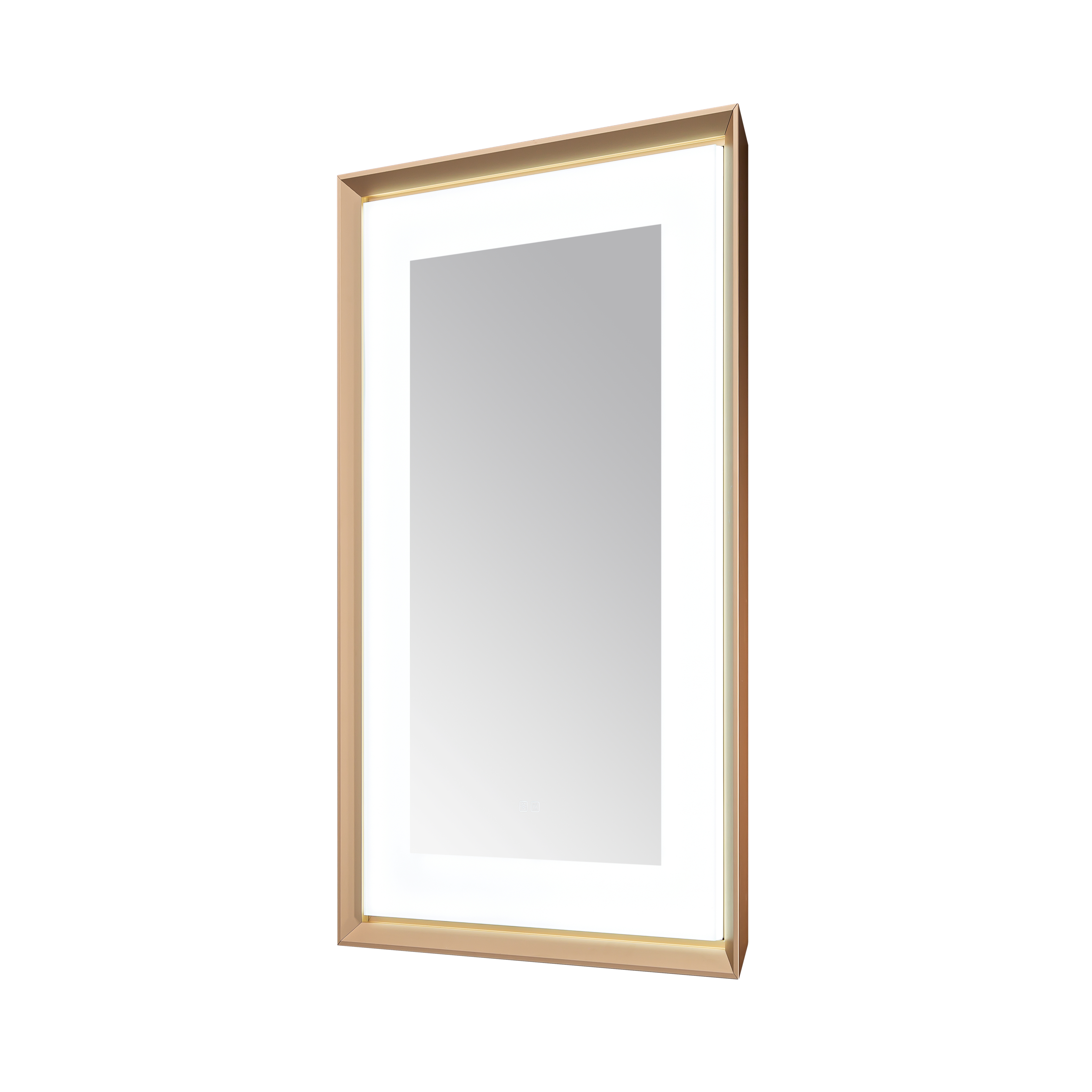  AQUADOM Madison 24"x36"x2.28"LED Lighted Framed Mirror for Bathrooms with Defogger, Dimmer, Touch Control, 3 Color Lighting in Brushed Gold