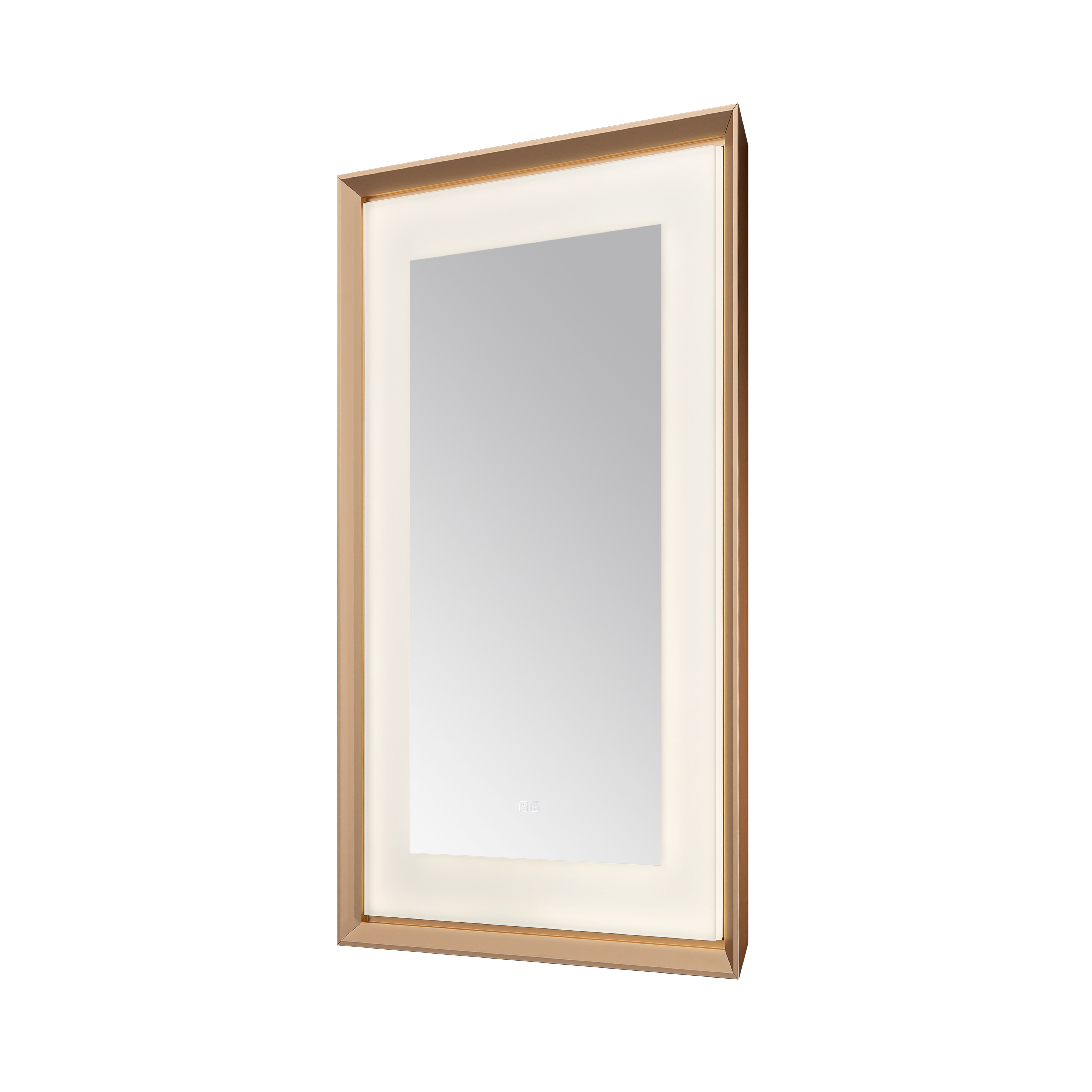  AQUADOM Madison 24"x36"x2.28"LED Lighted Framed Mirror for Bathrooms with Defogger, Dimmer, Touch Control, 3 Color Lighting in Brushed Gold