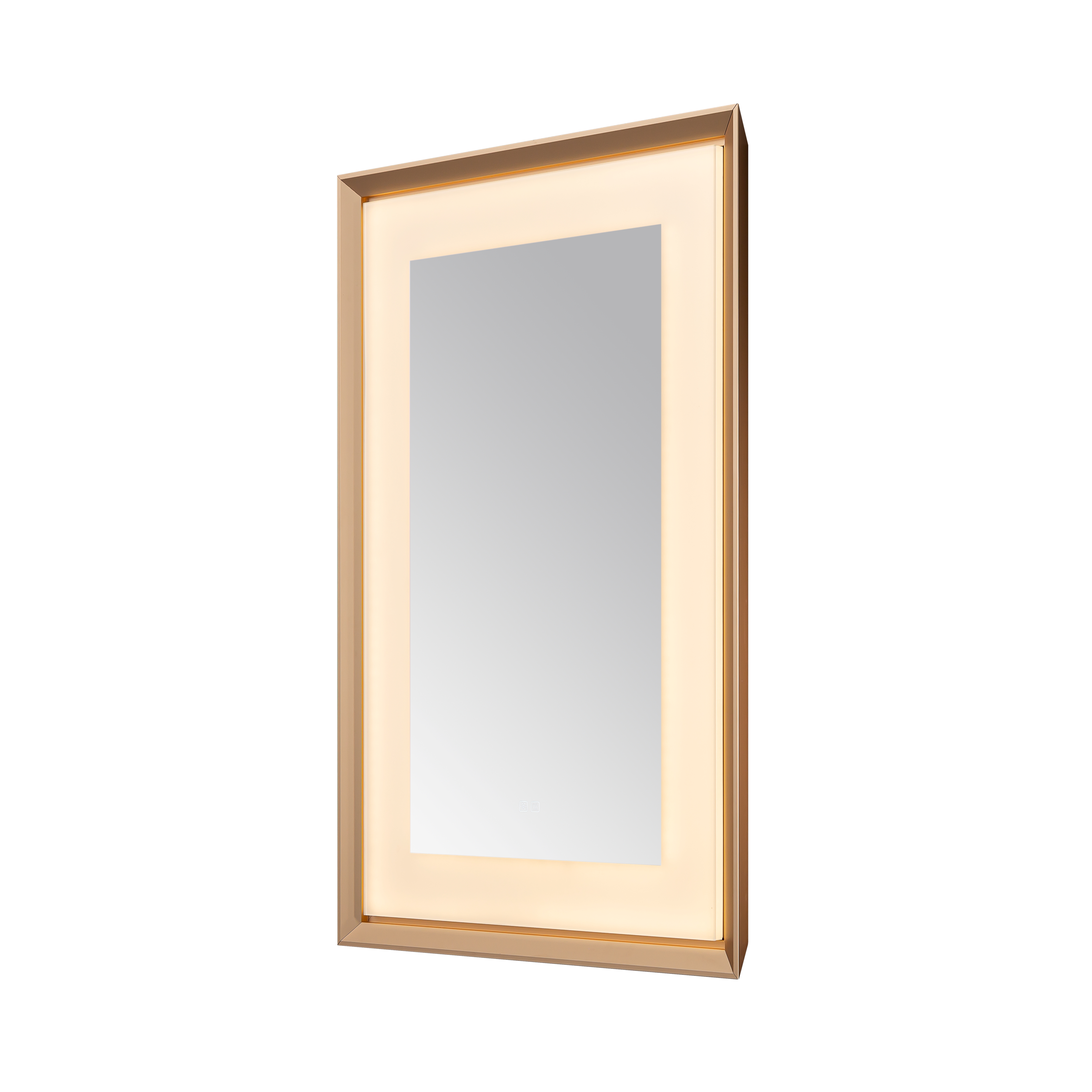  AQUADOM Madison 24"x36"x2.28"LED Lighted Framed Mirror for Bathrooms with Defogger, Dimmer, Touch Control, 3 Color Lighting in Brushed Gold