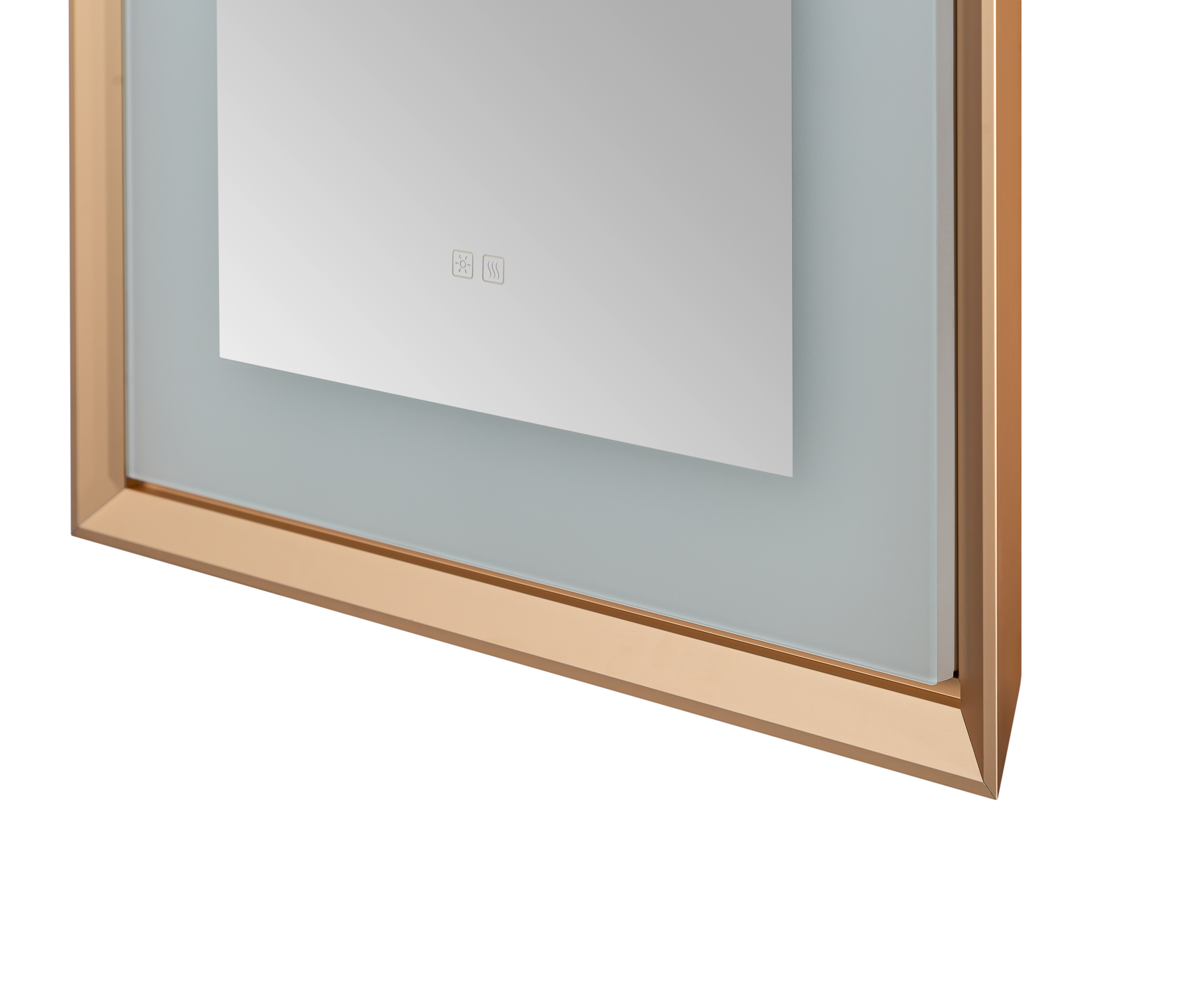  AQUADOM Madison 24"x36"x2.28"LED Lighted Framed Mirror for Bathrooms with Defogger, Dimmer, Touch Control, 3 Color Lighting in Brushed Gold