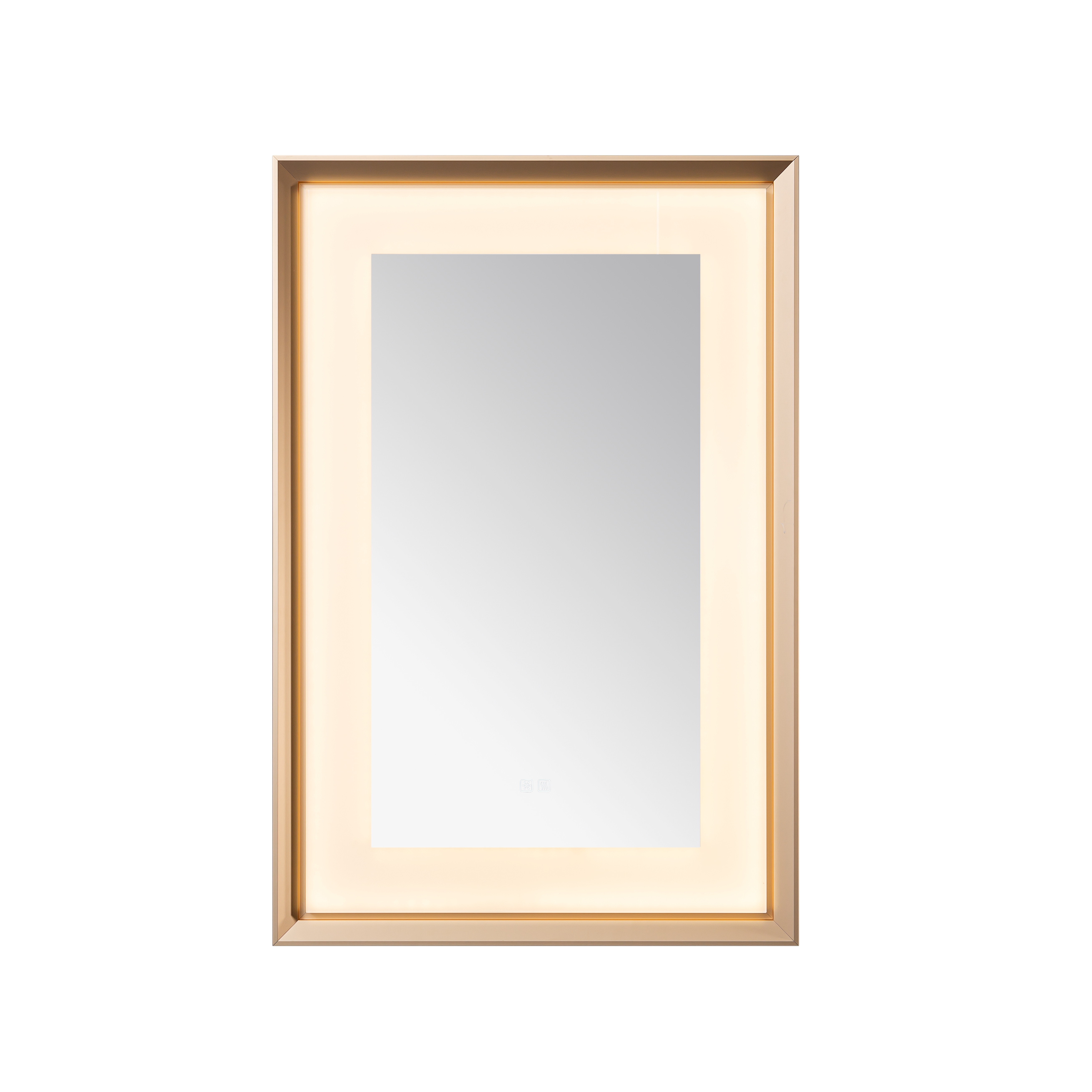  AQUADOM Madison 24"x36"x2.28"LED Lighted Framed Mirror for Bathrooms with Defogger, Dimmer, Touch Control, 3 Color Lighting in Brushed Gold