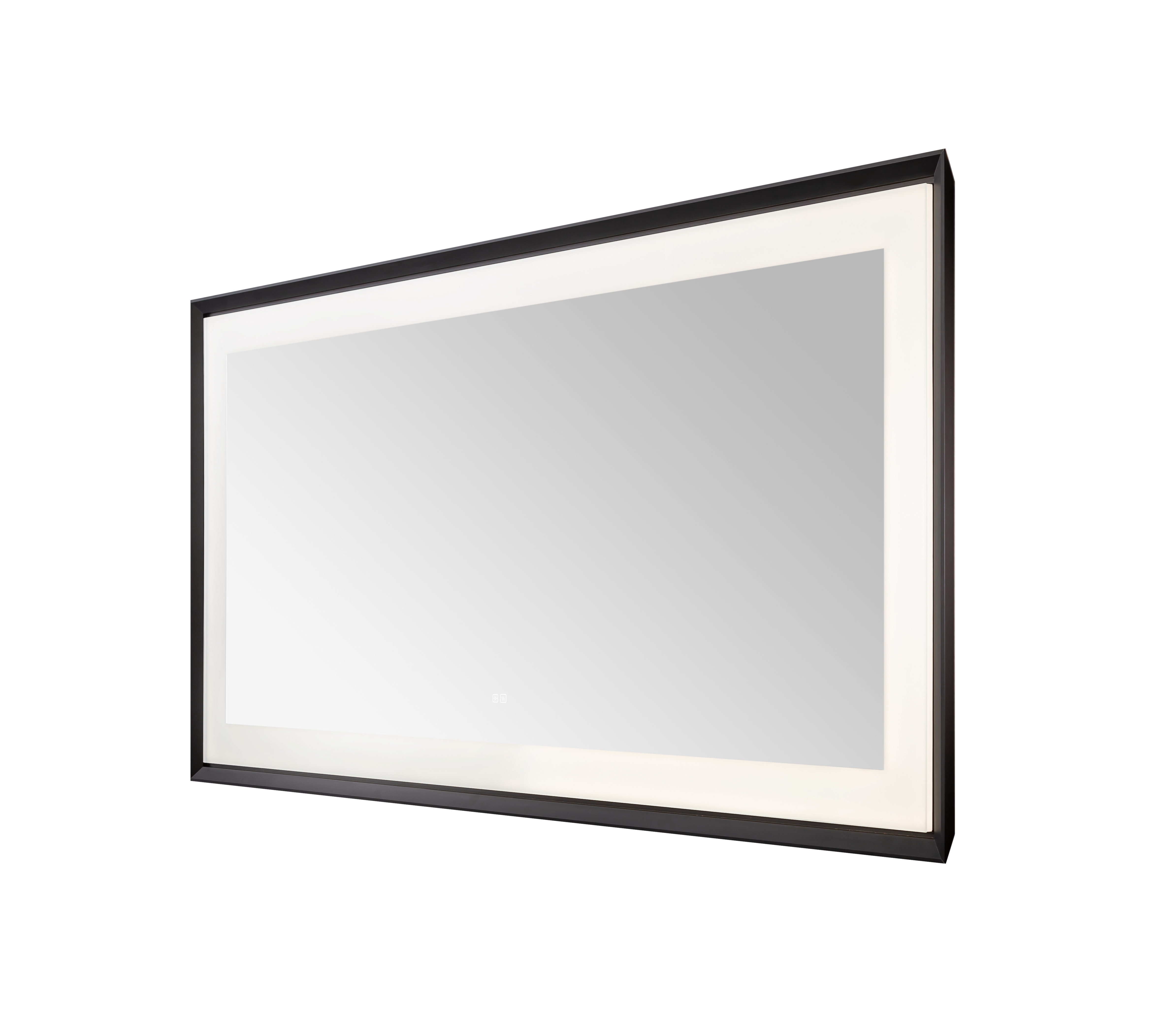  AQUADOM Madison 72"x36"x2.28" LED Lighted Framed Mirror for Bathrooms with Defogger, Dimmer, Touch Control, 3 Color Lighting in Matte Black