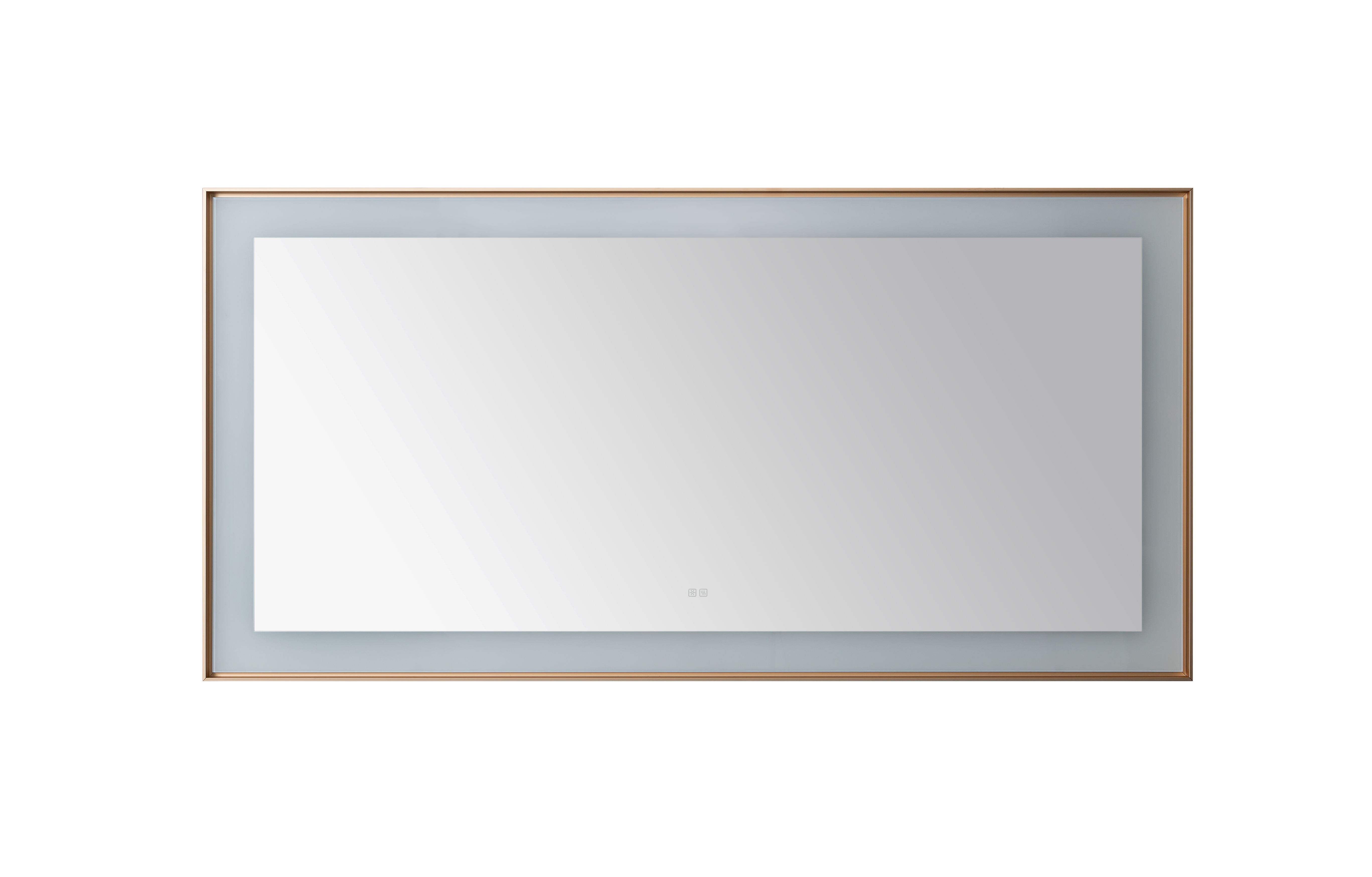  AQUADOM Lexington 72"x36"x2.28" LED Lighted Framed Mirror for Bathrooms with Defogger, Dimmer, Touch Control, 3 Color Lighting in Brushed Gold