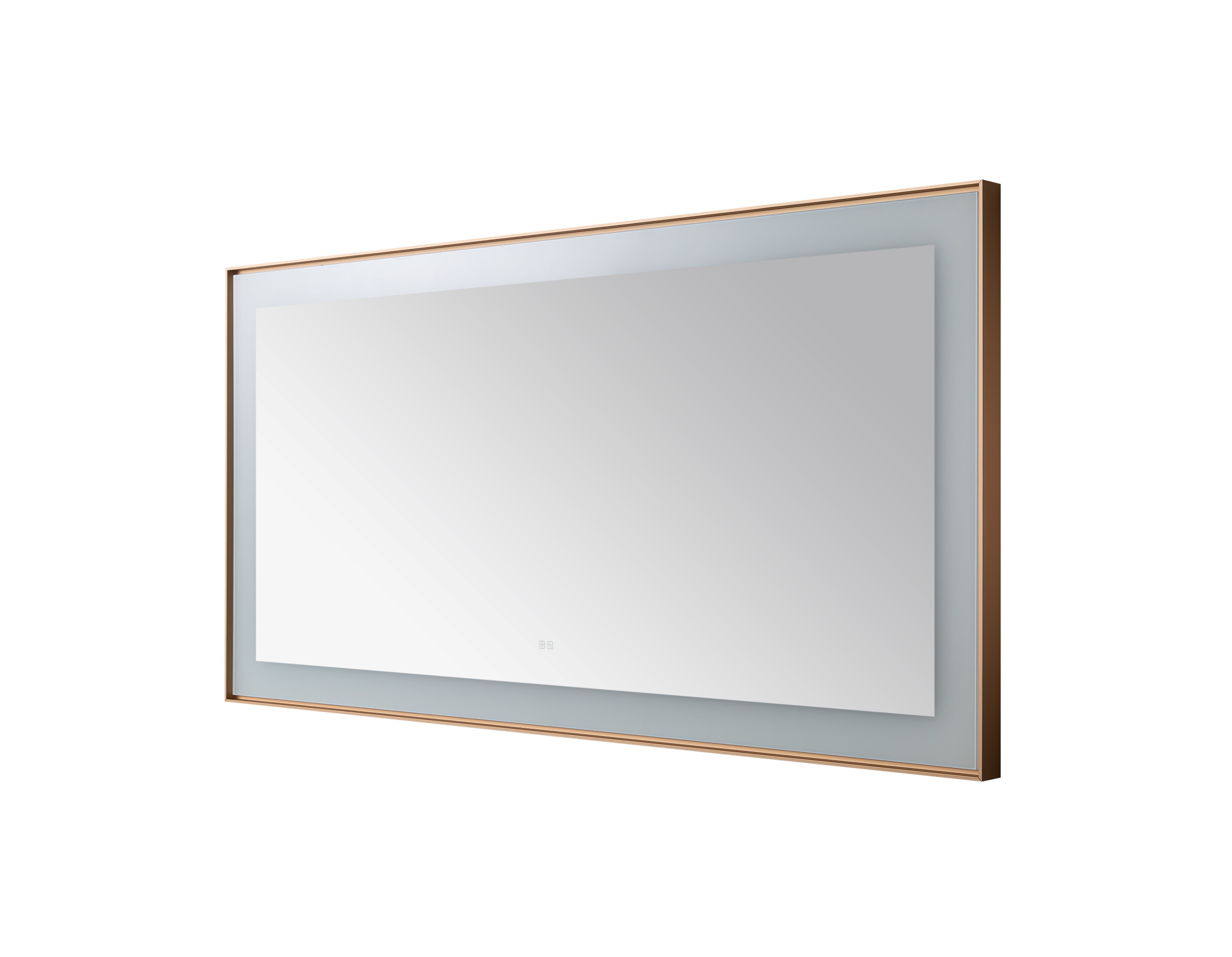  AQUADOM Lexington 72"x36"x2.28" LED Lighted Framed Mirror for Bathrooms with Defogger, Dimmer, Touch Control, 3 Color Lighting in Brushed Gold