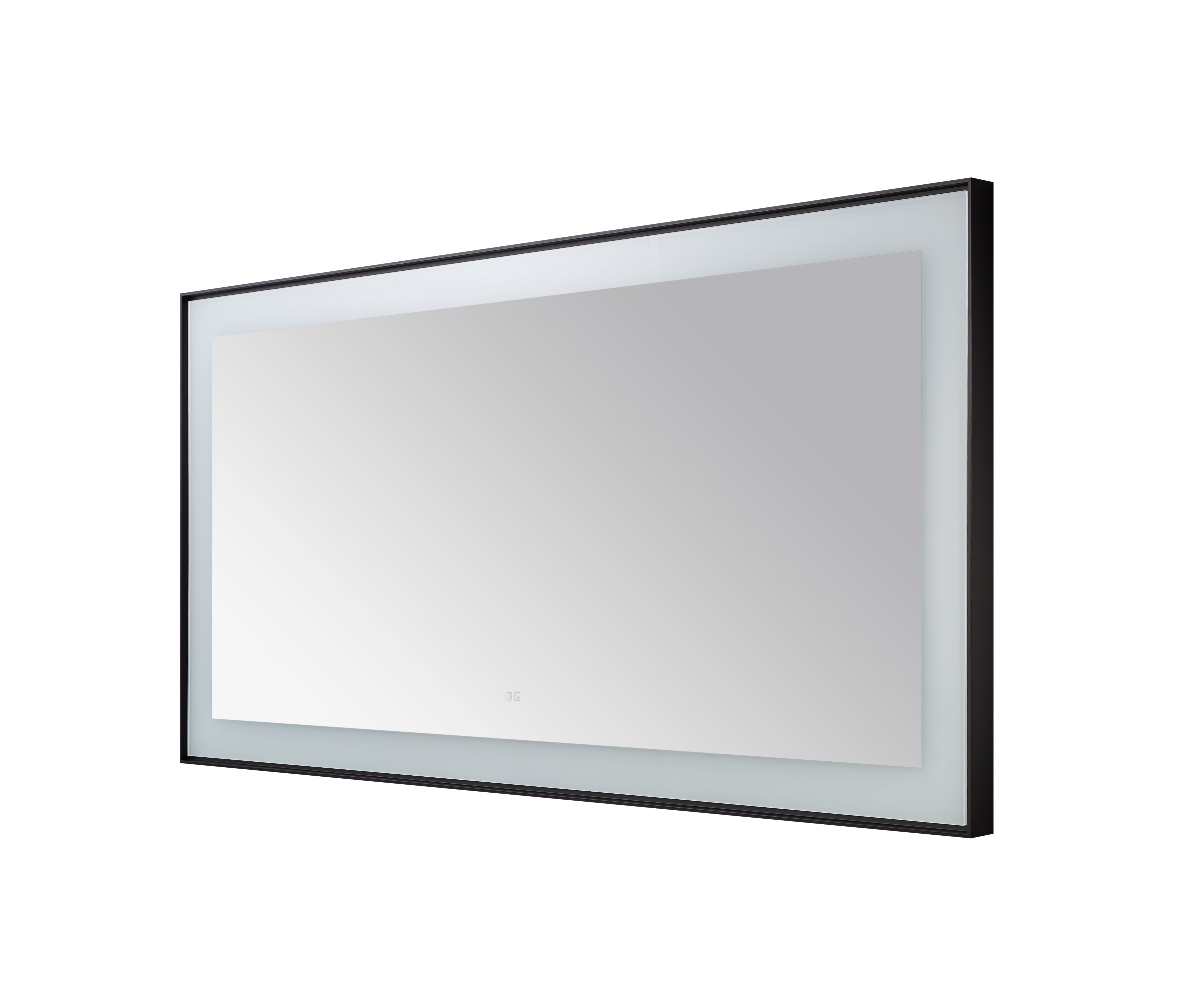  AQUADOM Lexington 72"x36"x2.28" LED Lighted Framed Mirror for Bathrooms with Defogger, Dimmer, Touch Control, 3 Color Lighting in Matte Black