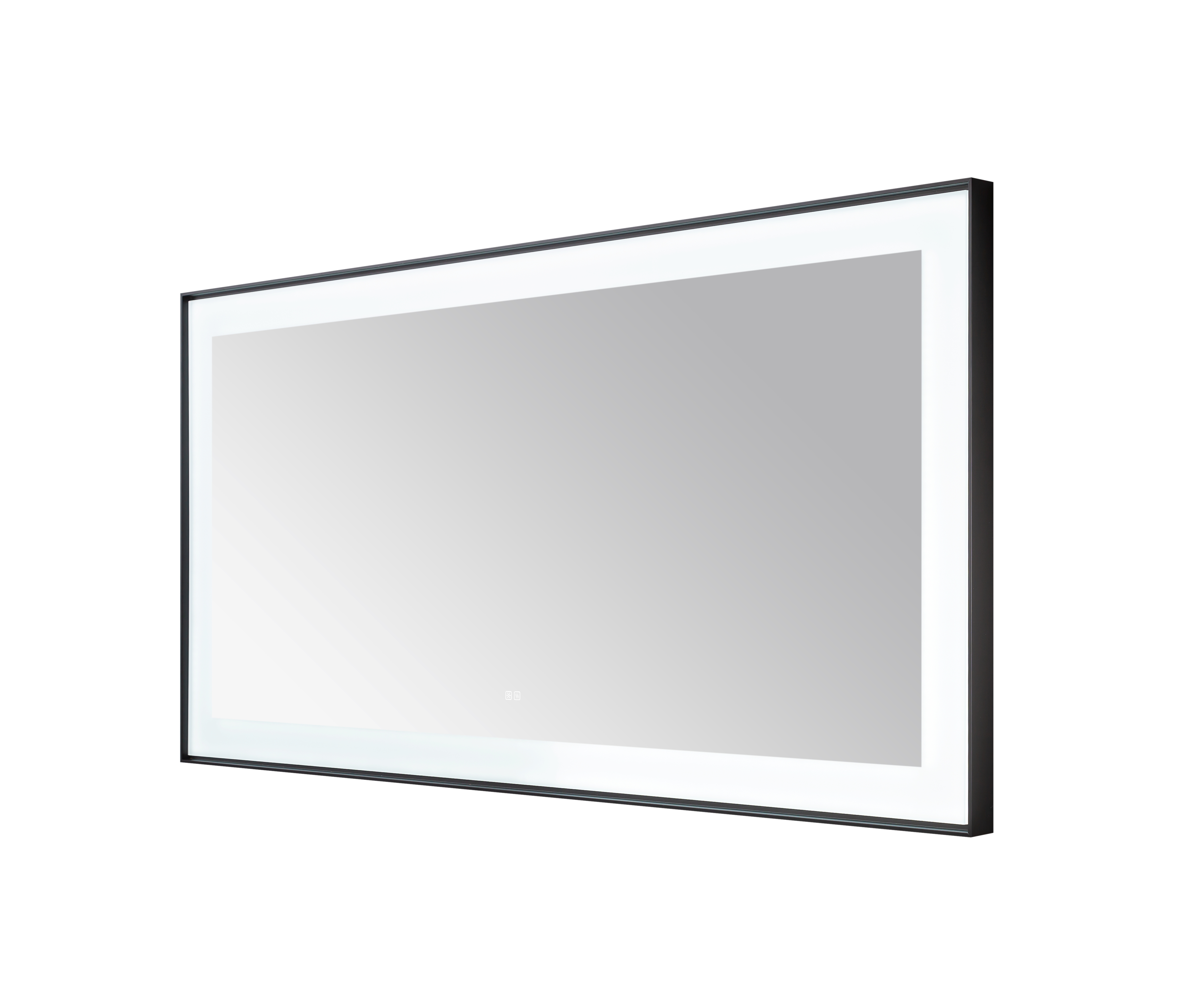  AQUADOM Lexington 72"x36"x2.28" LED Lighted Framed Mirror for Bathrooms with Defogger, Dimmer, Touch Control, 3 Color Lighting in Matte Black