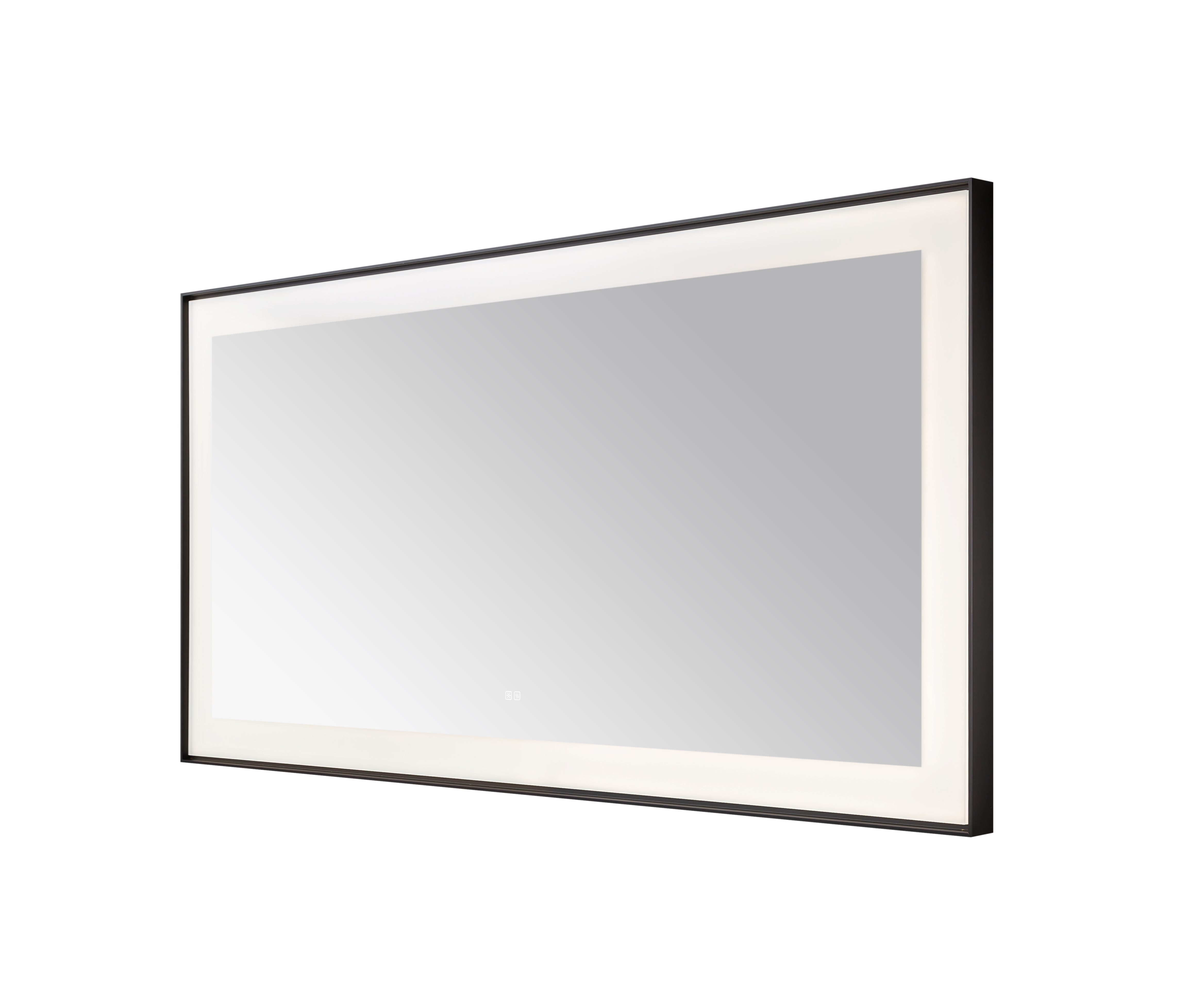 AQUADOM Lexington 72"x36"x2.28" LED Lighted Framed Mirror for Bathrooms with Defogger, Dimmer, Touch Control, 3 Color Lighting in Matte Black