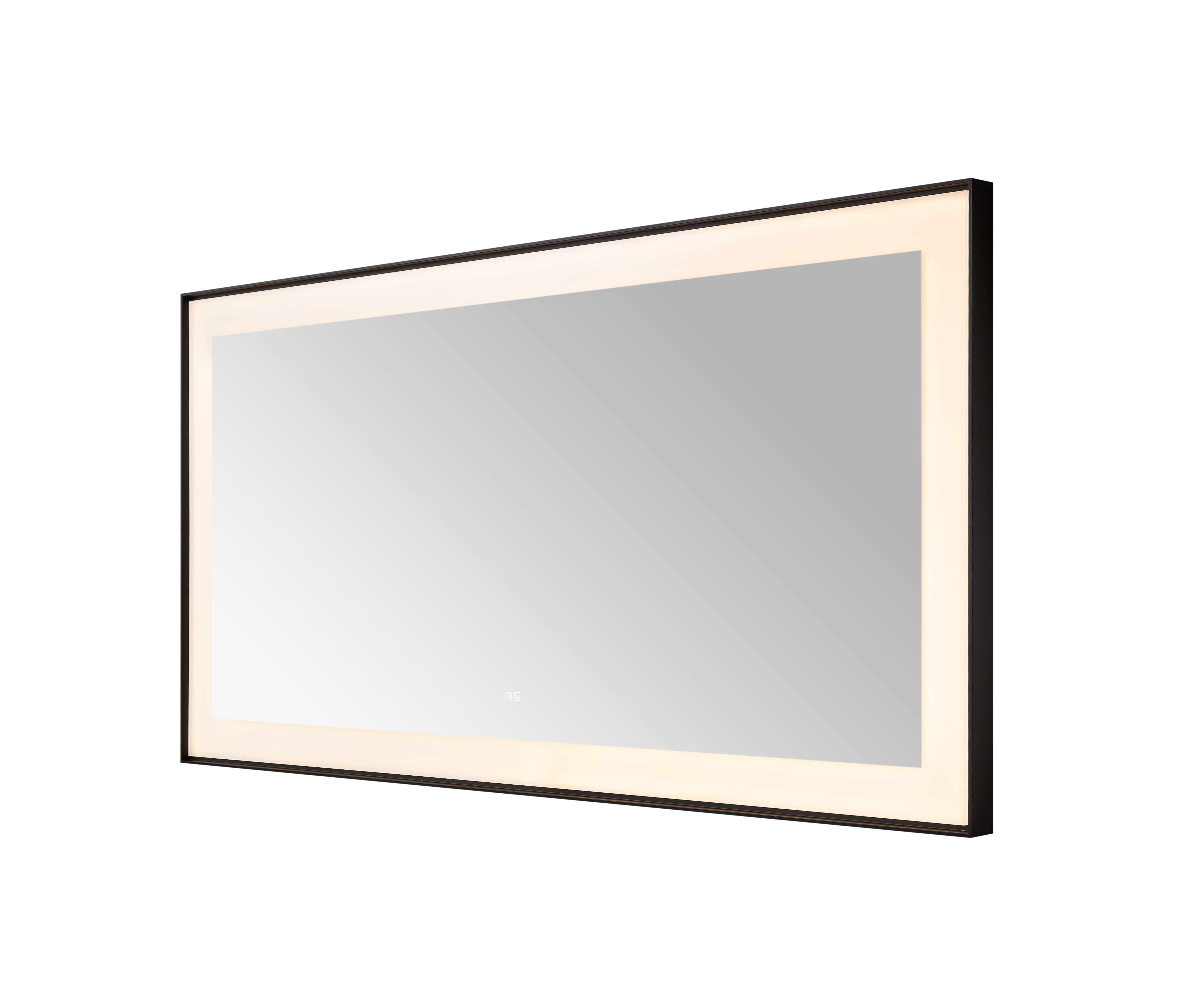  AQUADOM Lexington 72"x36"x2.28" LED Lighted Framed Mirror for Bathrooms with Defogger, Dimmer, Touch Control, 3 Color Lighting in Matte Black