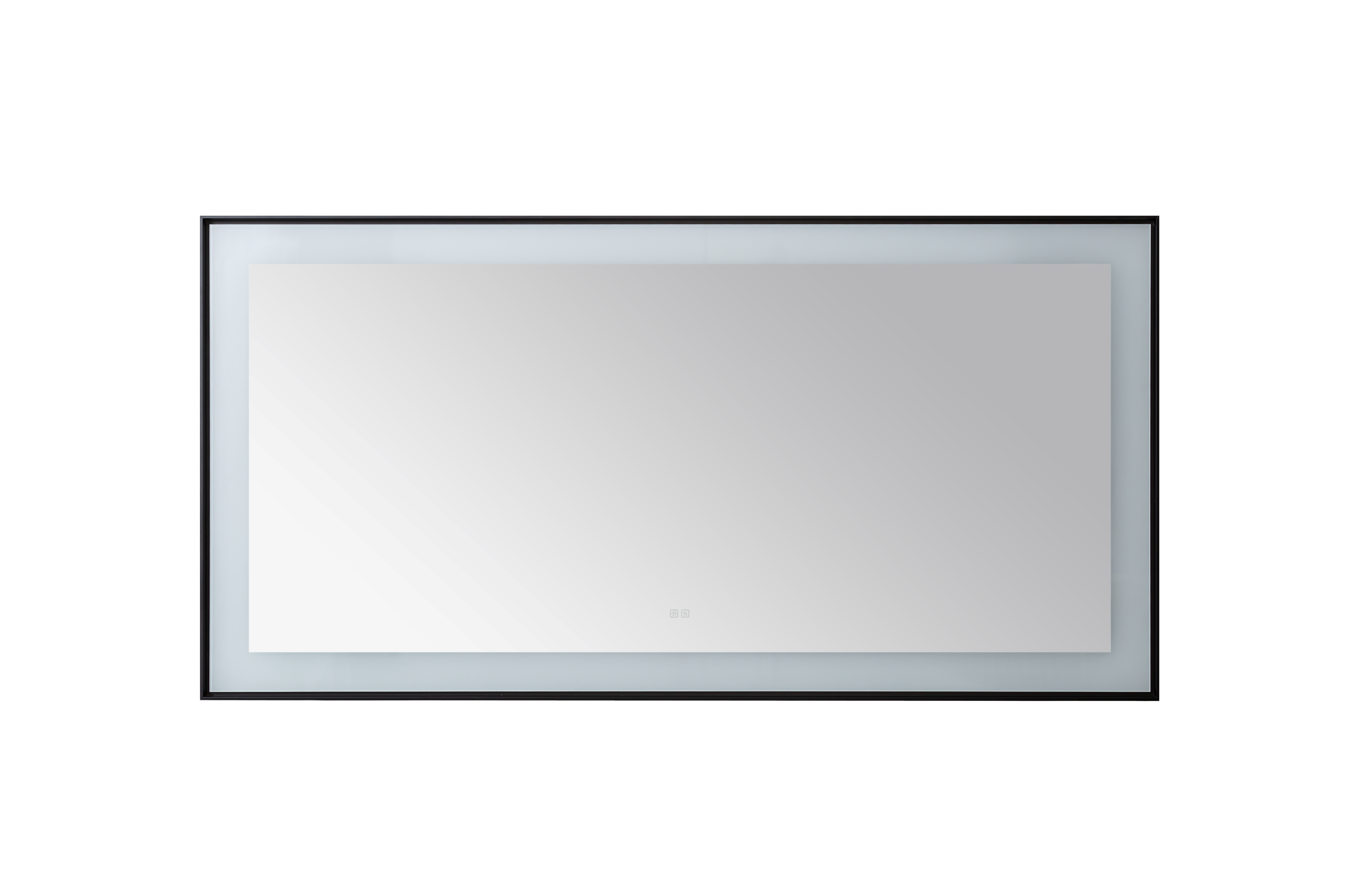  AQUADOM Lexington 72"x36"x2.28" LED Lighted Framed Mirror for Bathrooms with Defogger, Dimmer, Touch Control, 3 Color Lighting in Matte Black