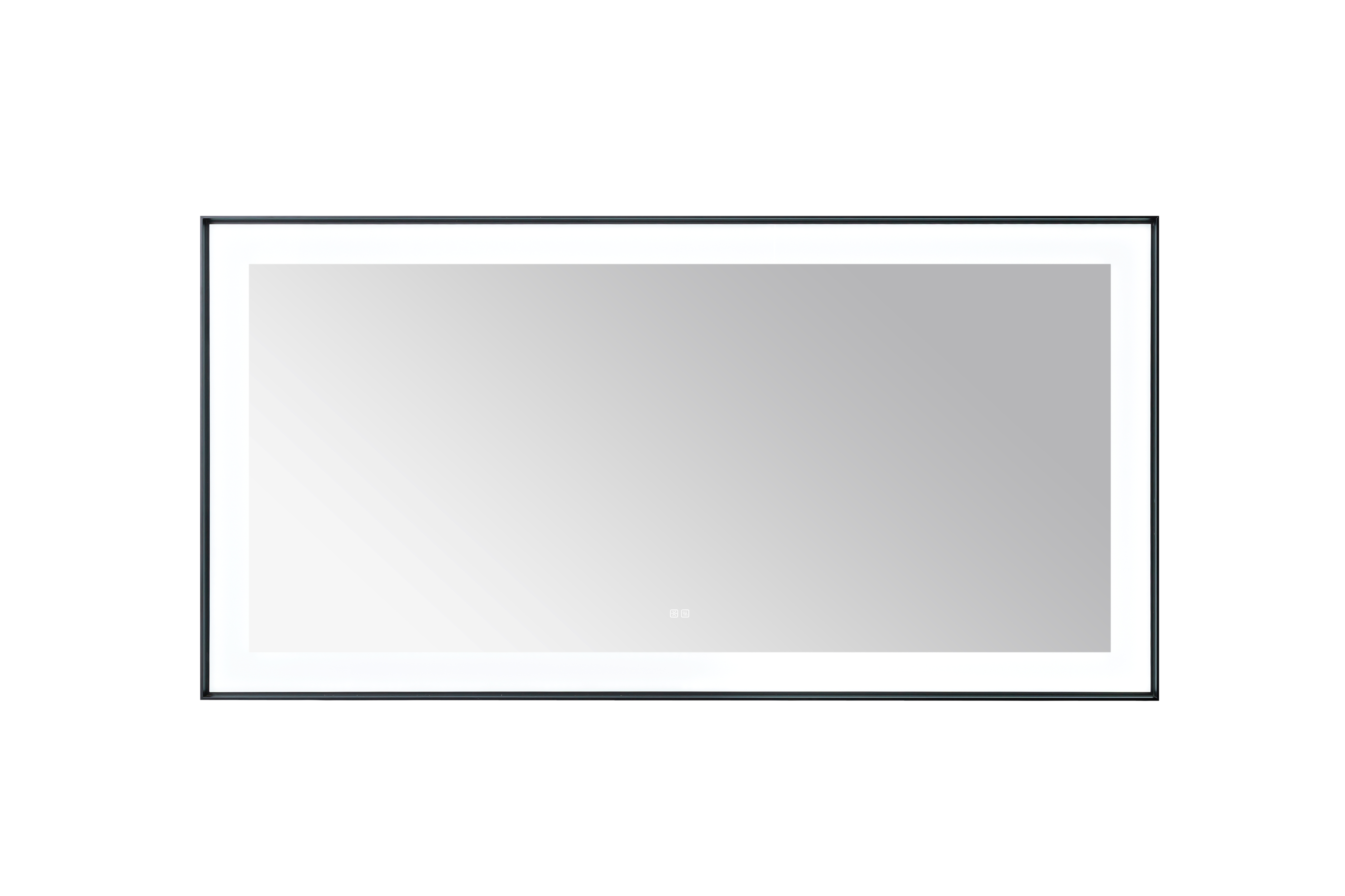  AQUADOM Lexington 72"x36"x2.28" LED Lighted Framed Mirror for Bathrooms with Defogger, Dimmer, Touch Control, 3 Color Lighting in Matte Black