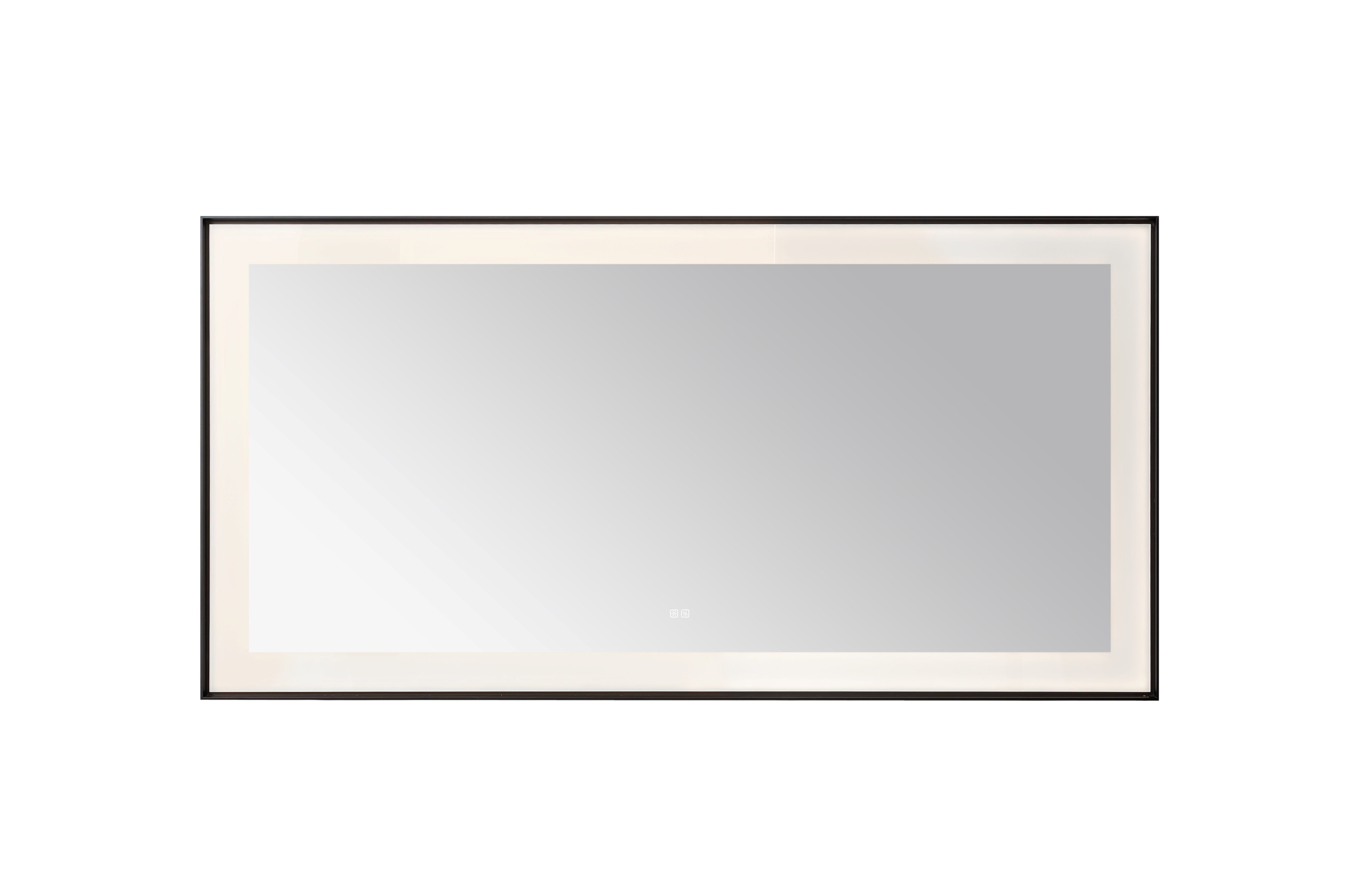  AQUADOM Lexington 72"x36"x2.28" LED Lighted Framed Mirror for Bathrooms with Defogger, Dimmer, Touch Control, 3 Color Lighting in Matte Black